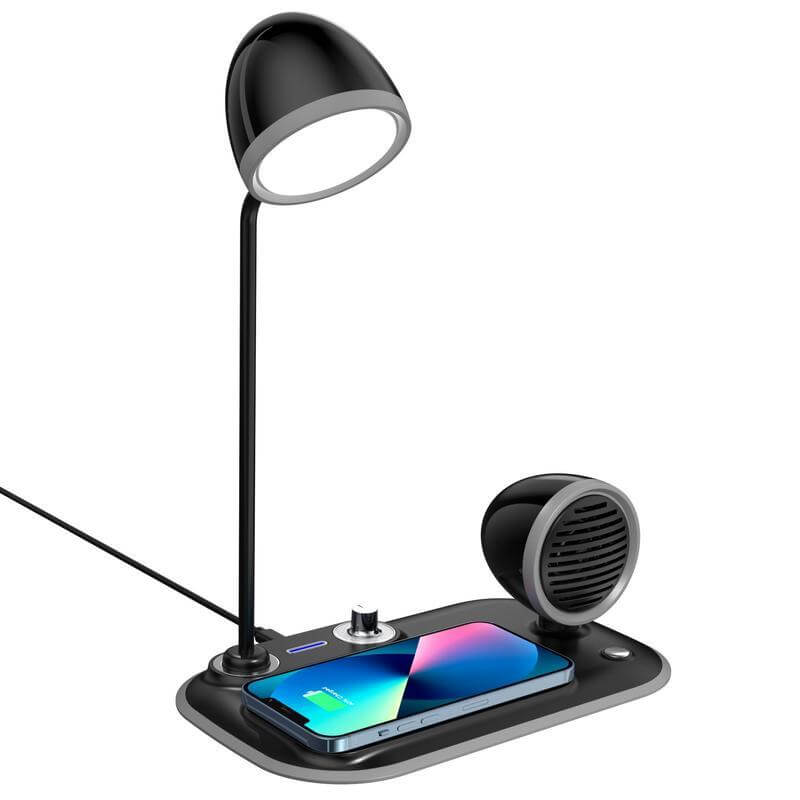 3 in 1 Wireless Charger Lamp with Speaker