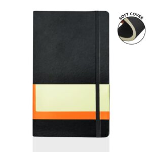 Softcover Ruled A5 Notebook Black