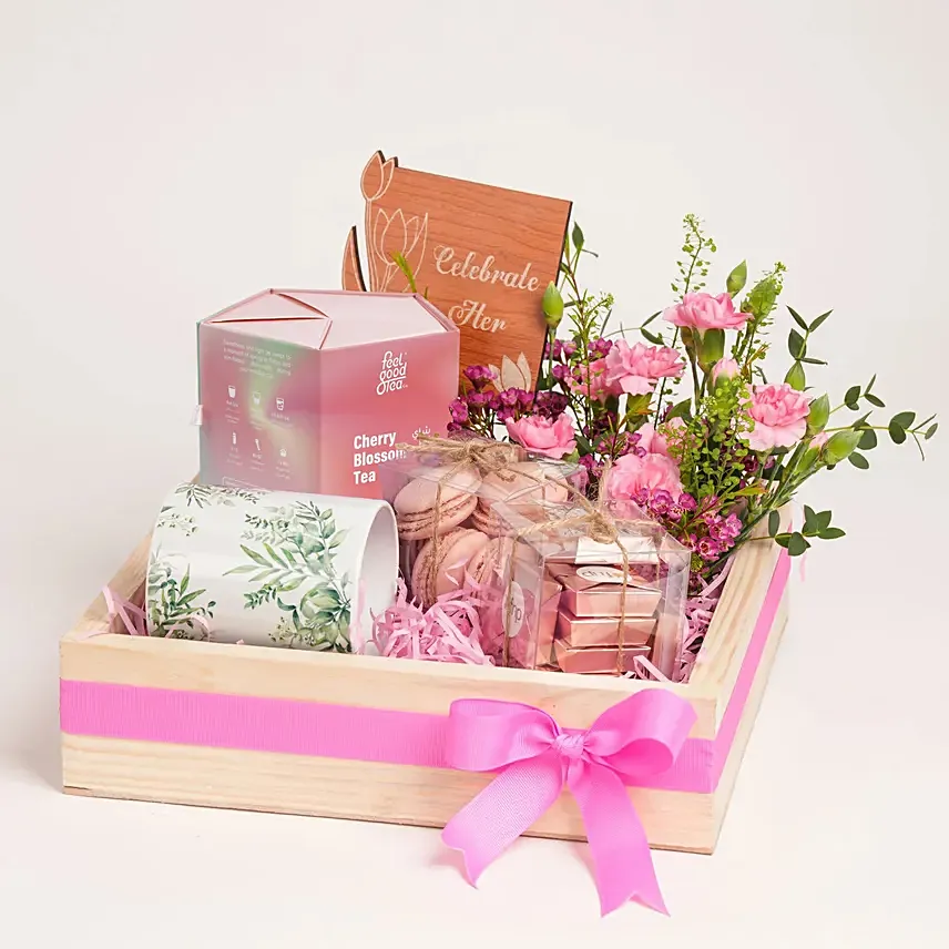 Celebrate Her Pink Gift Tray